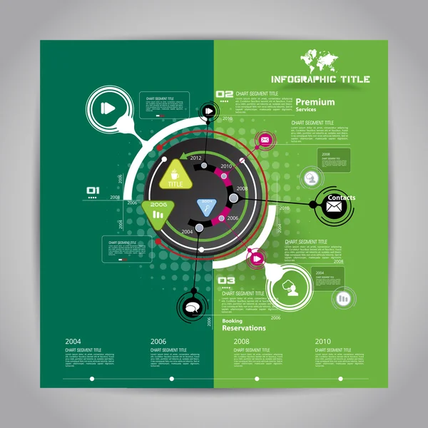 Circle infographic template — Stock Vector