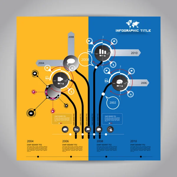 Infographic 템플릿 개념 — 스톡 벡터