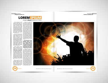 Tasarım gazete şablonu  