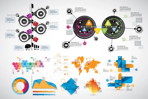 Plantilla de diseño infográfico — Vector de stock