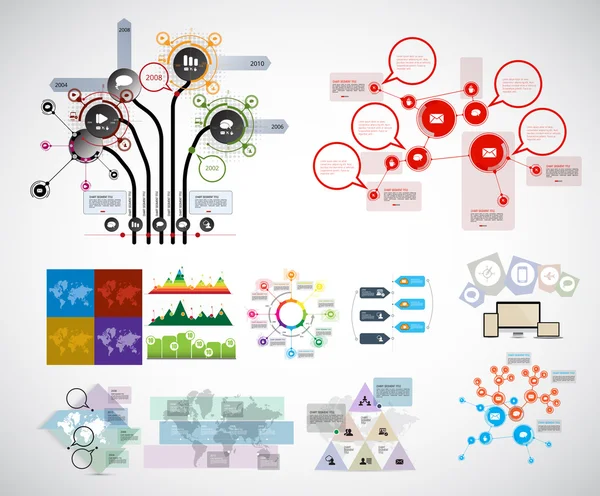 Modelo de design de infográficos —  Vetores de Stock