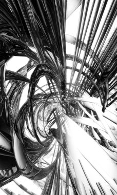 Soyut dijital teknoloji arkaplanının 3B görüntülenmesi