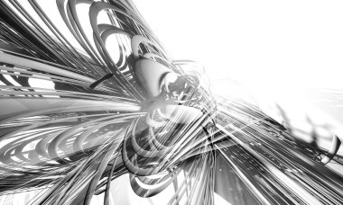 Soyut dijital teknoloji arkaplanının 3B görüntülenmesi