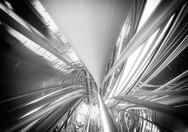 Soyut dijital teknoloji arkaplanının 3B görüntülenmesi 