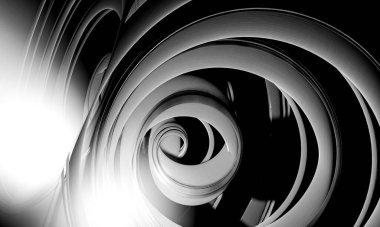 Soyut dijital teknoloji arkaplanının 3B görüntülenmesi 