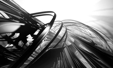 Soyut dijital teknoloji arkaplanının 3B görüntülenmesi 