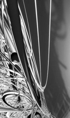 Soyut dijital teknoloji arkaplanının 3B görüntülenmesi 