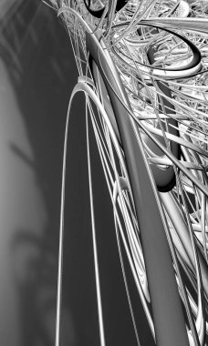 Soyut dijital teknoloji arkaplanının 3B görüntülenmesi 