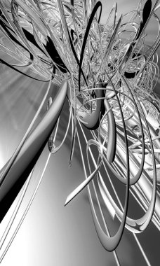 Soyut dijital teknoloji arkaplanının 3B görüntülenmesi 