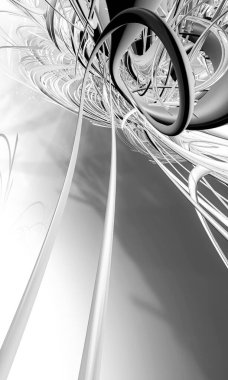 Soyut dijital teknoloji arkaplanının 3B görüntülenmesi 