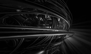 Soyut dijital teknoloji arkaplanının 3B görüntülenmesi 