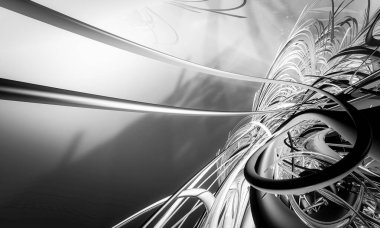 Soyut dijital teknoloji arkaplanının 3B görüntülenmesi 