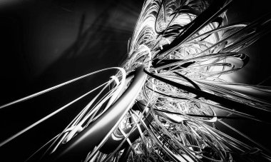 Soyut dijital teknoloji arkaplanının 3B görüntülenmesi 