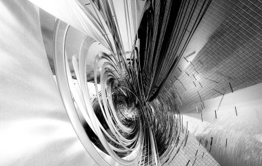 Soyut dijital teknoloji arkaplanının 3B görüntülenmesi 