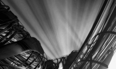 Soyut dijital teknoloji arkaplanının 3B görüntülenmesi 