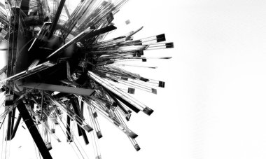 Soyut dijital teknoloji arkaplanının 3B görüntülenmesi 