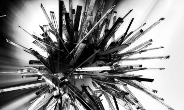 Soyut dijital teknoloji arkaplanının 3B görüntülenmesi 