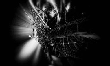 Soyut dijital teknoloji arkaplanının 3B görüntülenmesi 