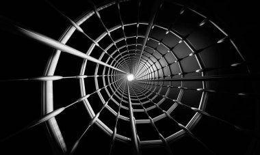 Soyut dijital teknoloji arkaplanının 3B görüntülenmesi 