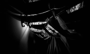 Soyut dijital teknoloji arkaplanının 3B görüntülenmesi 