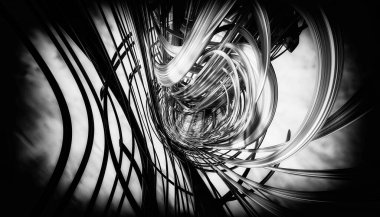 Soyut dijital teknoloji arkaplanının 3B görüntülenmesi 