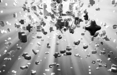 Soyut dijital teknoloji arkaplanının 3B görüntülenmesi 