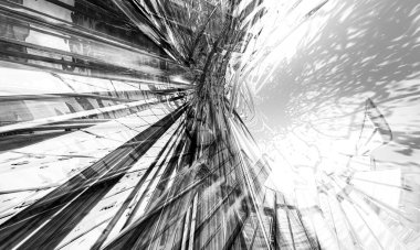 Soyut dijital teknoloji arkaplanının 3B görüntülenmesi 