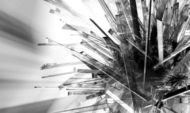 Soyut dijital teknoloji arkaplanının 3B görüntülenmesi 