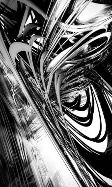 Soyut dijital teknoloji arkaplanının 3B görüntülenmesi 