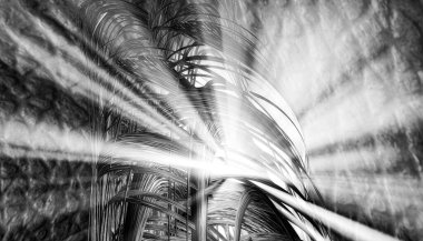 Soyut dijital teknoloji arkaplanının 3B görüntülenmesi 