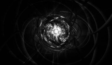 Soyut dijital teknoloji arkaplanının 3B görüntülenmesi 