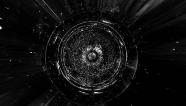 Soyut dijital teknoloji arkaplanının 3B görüntülenmesi 