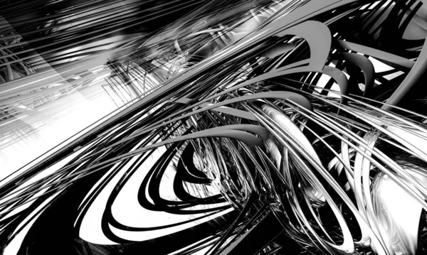 Renderização Fundo Abstrato Tecnologia Digital — Fotografia de Stock