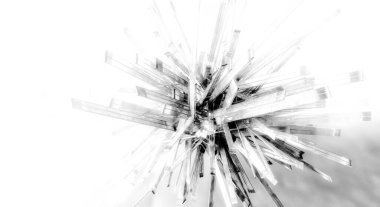 Soyut dijital teknoloji arkaplanının 3B görüntülenmesi 