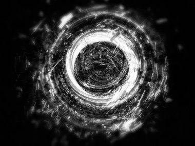 Soyut dijital teknoloji arkaplanının 3B görüntülenmesi 