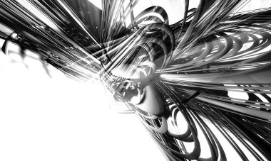 Soyut dijital teknoloji arkaplanının 3B görüntülenmesi 