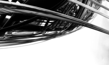 Soyut dijital teknoloji arkaplanının 3B görüntülenmesi 