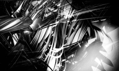 Soyut dijital teknoloji arkaplanının 3B görüntülenmesi 