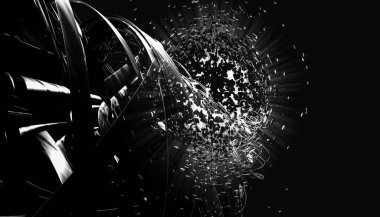 Soyut dijital teknoloji arkaplanının 3B görüntülenmesi 