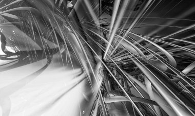 Soyut dijital teknoloji arkaplanının 3B görüntülenmesi 