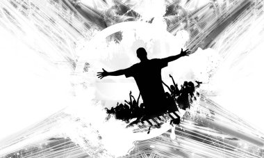 Soyut dijital teknoloji arkaplanının 3B görüntülenmesi 