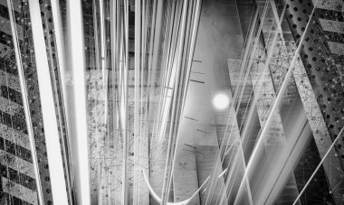 Soyut dijital teknoloji arkaplanının 3B görüntülenmesi 