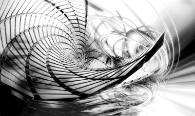 Soyut dijital teknoloji arkaplanının 3B görüntülenmesi 