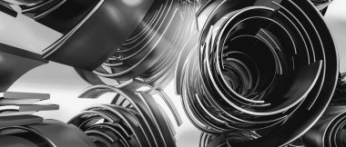 Soyut dijital teknoloji arkaplanının 3B görüntülenmesi 