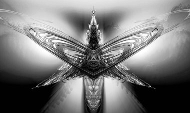 Soyut dijital teknoloji arkaplanının 3B görüntülenmesi 