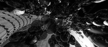 Soyut dijital teknoloji arkaplanının 3B görüntülenmesi 