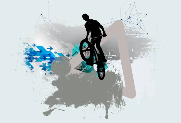 Bmx Rider Abstract Background Sport — Stock Photo, Image