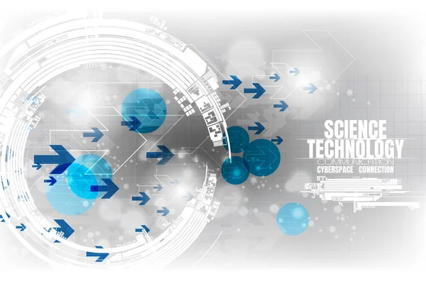 Gaya Teknologi Futuristik Latar Belakang Elegan Untuk Presentasi Teknologi Bisnis - Stok Vektor