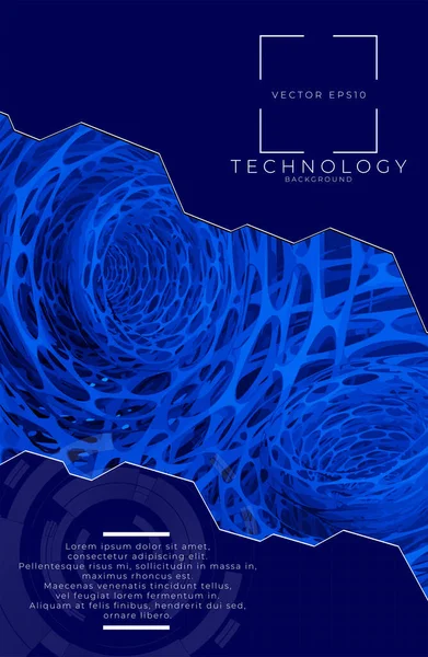 Abstraktní Technologie Koncept Pozadí Připraven Prezentaci Vektor Ilustrace — Stockový vektor