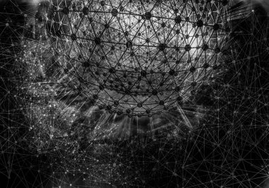 Yenilikçilik teknolojisinin 3 boyutlu tanıtımı, yüksek teknoloji iletişim konsepti